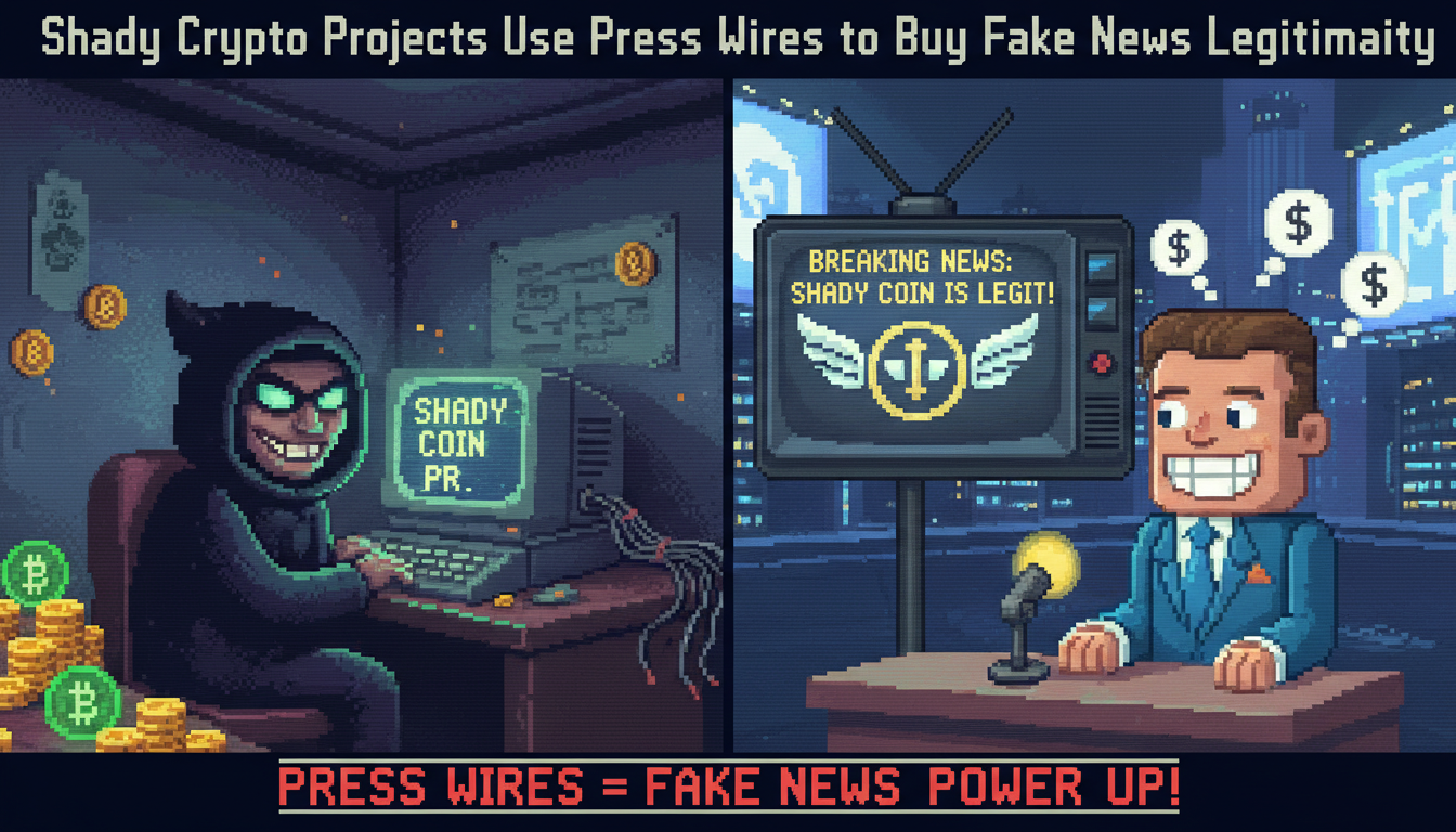 Shady Crypto Projects Use Press Wires to Buy Fake News Legitimacy