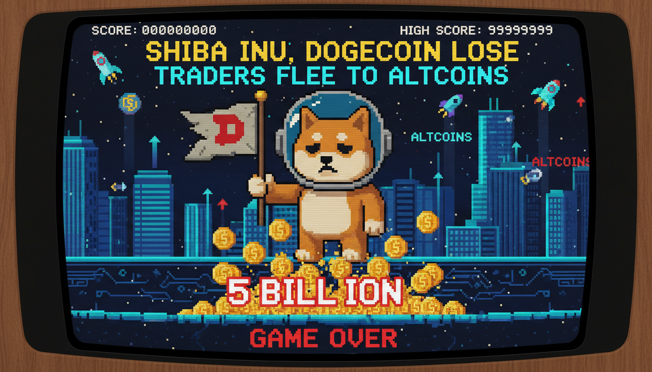 Shiba Inu, Dogecoin Lose $5 Billion as Traders Flee to Altcoins