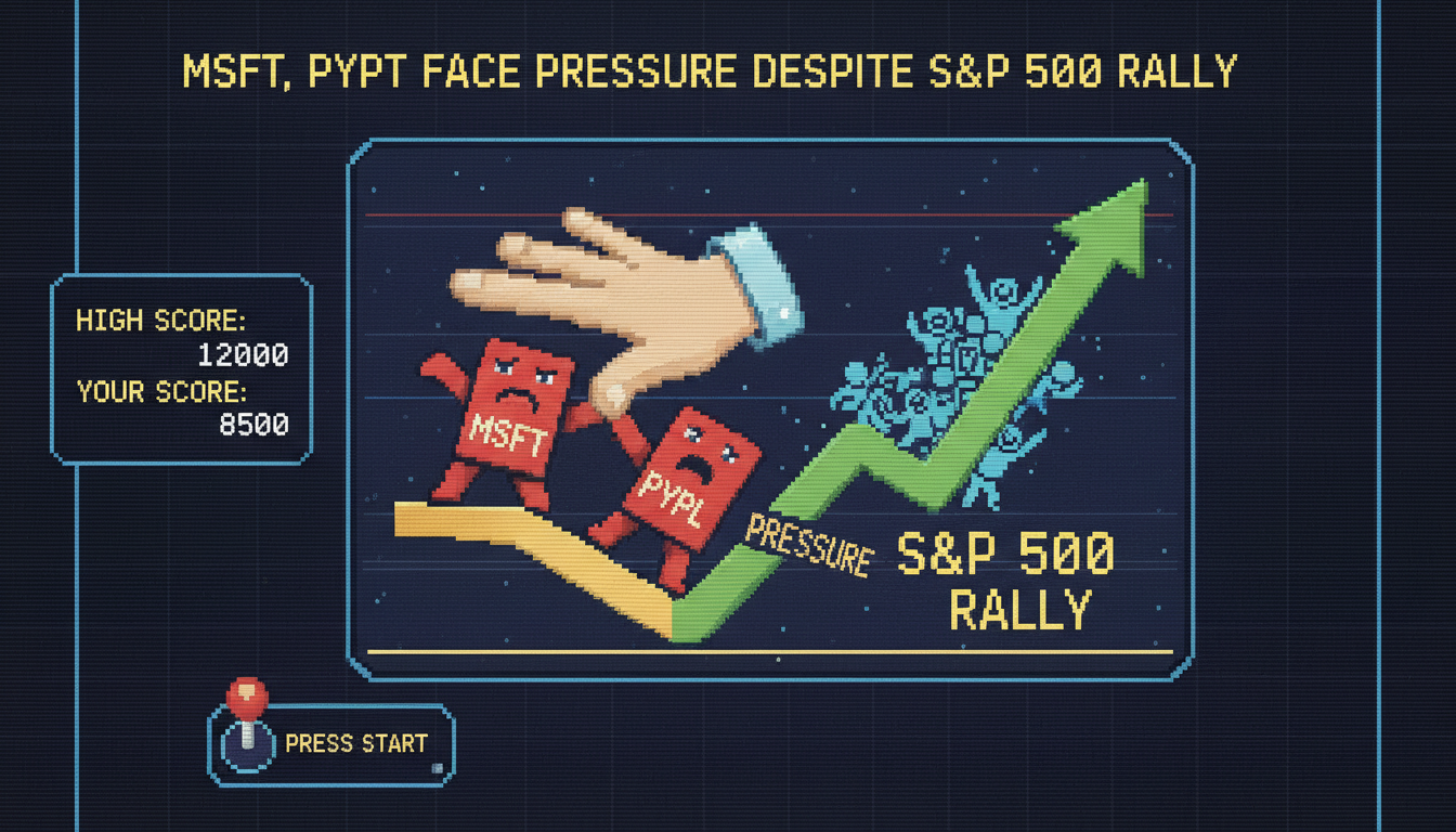 MSFT, PYPL Face Pressure Despite S&P 500 Rally