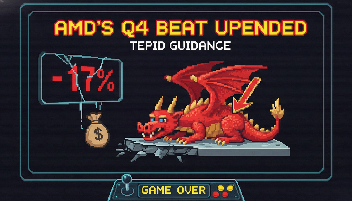 AMD's Q4 Beat Upended By Tepid Guidance, Stock Dives 17%