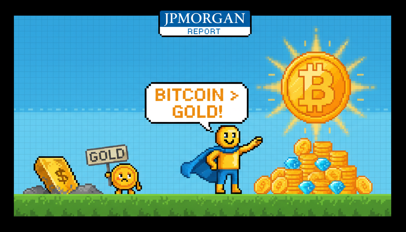 Bitcoin Looks More Attractive Than Gold: JPMorgan