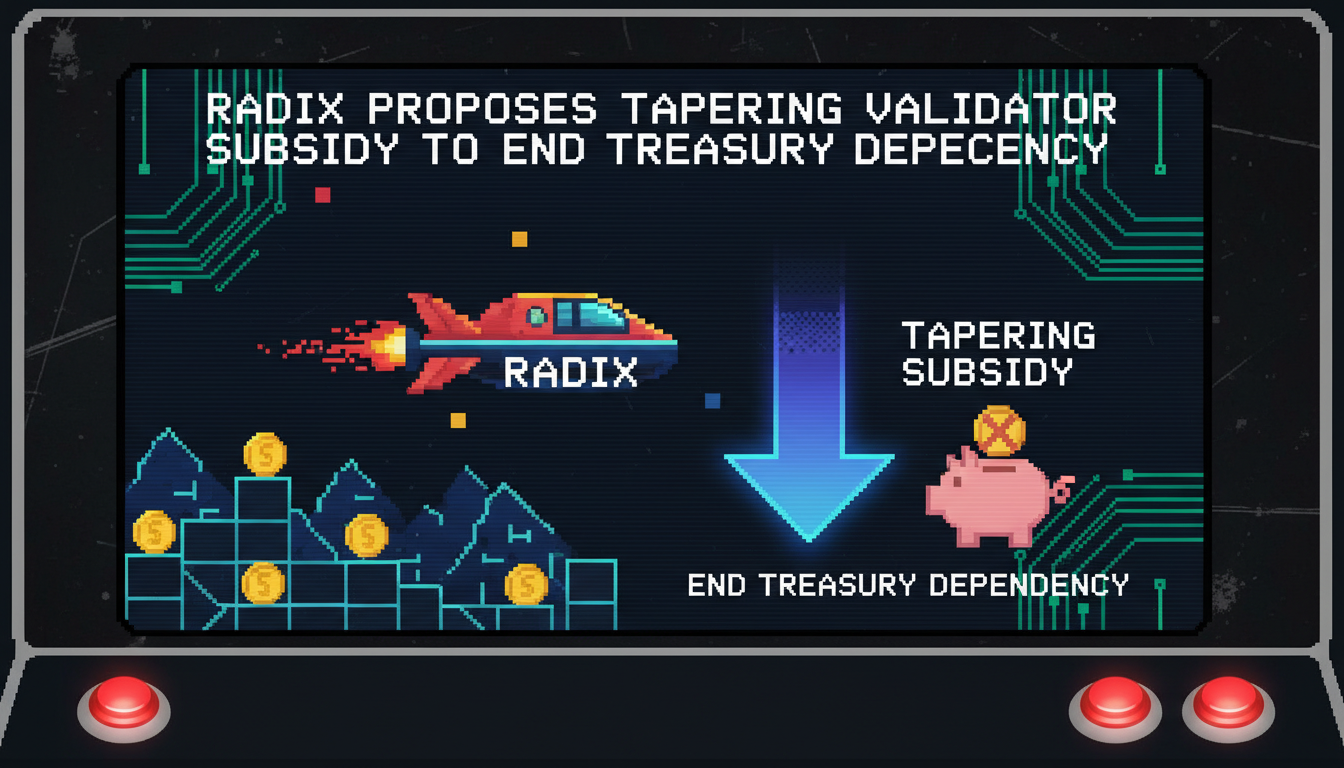 Radix Proposes Tapering Validator Subsidy to End Treasury Dependency