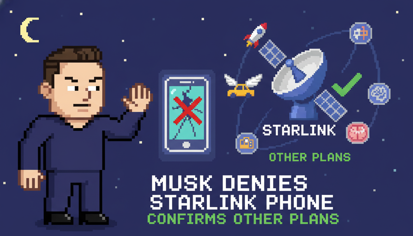 Musk Denies Starlink Phone, Confirms Other Plans