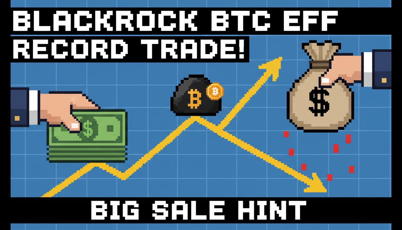 Record trading in BlackRock Bitcoin ETF hints at big sale