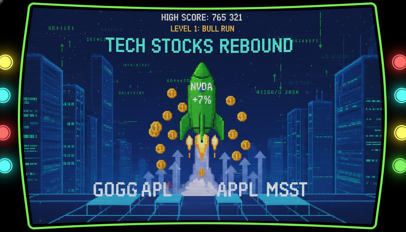 Tech Stocks Rebound Led By Nvidia's 7% Surge