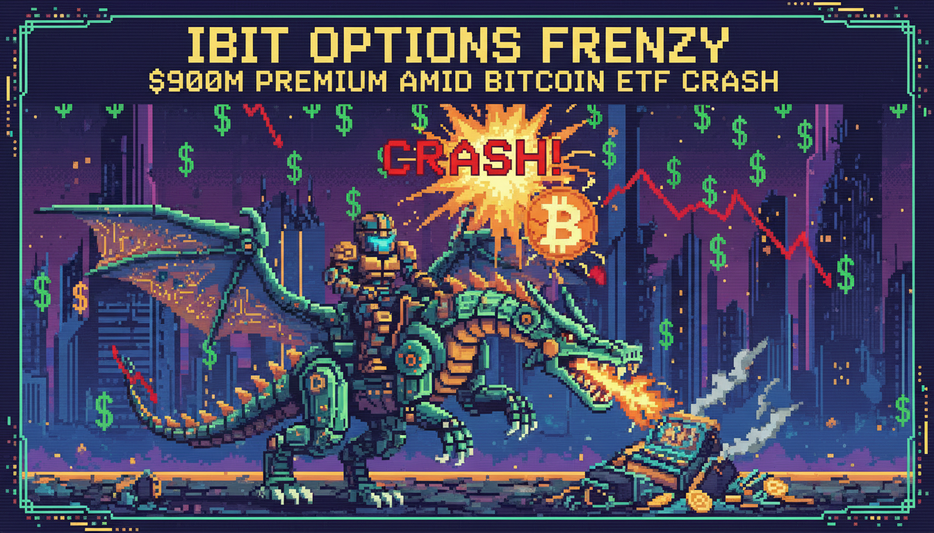 IBIT Options Frenzy: $900M Premium Amid Bitcoin ETF Crash