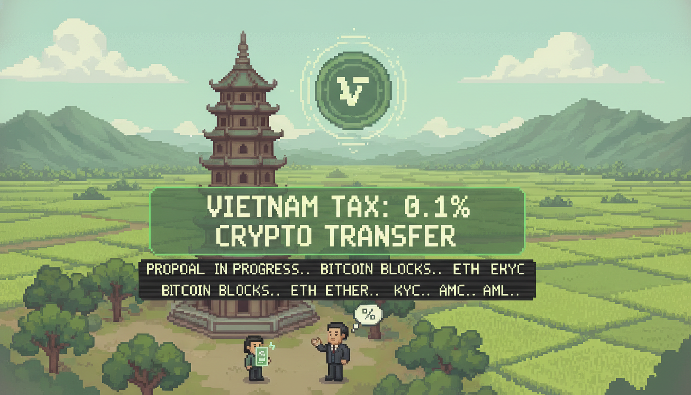 Vietnam Proposes 0.1% Crypto Transfer Tax
