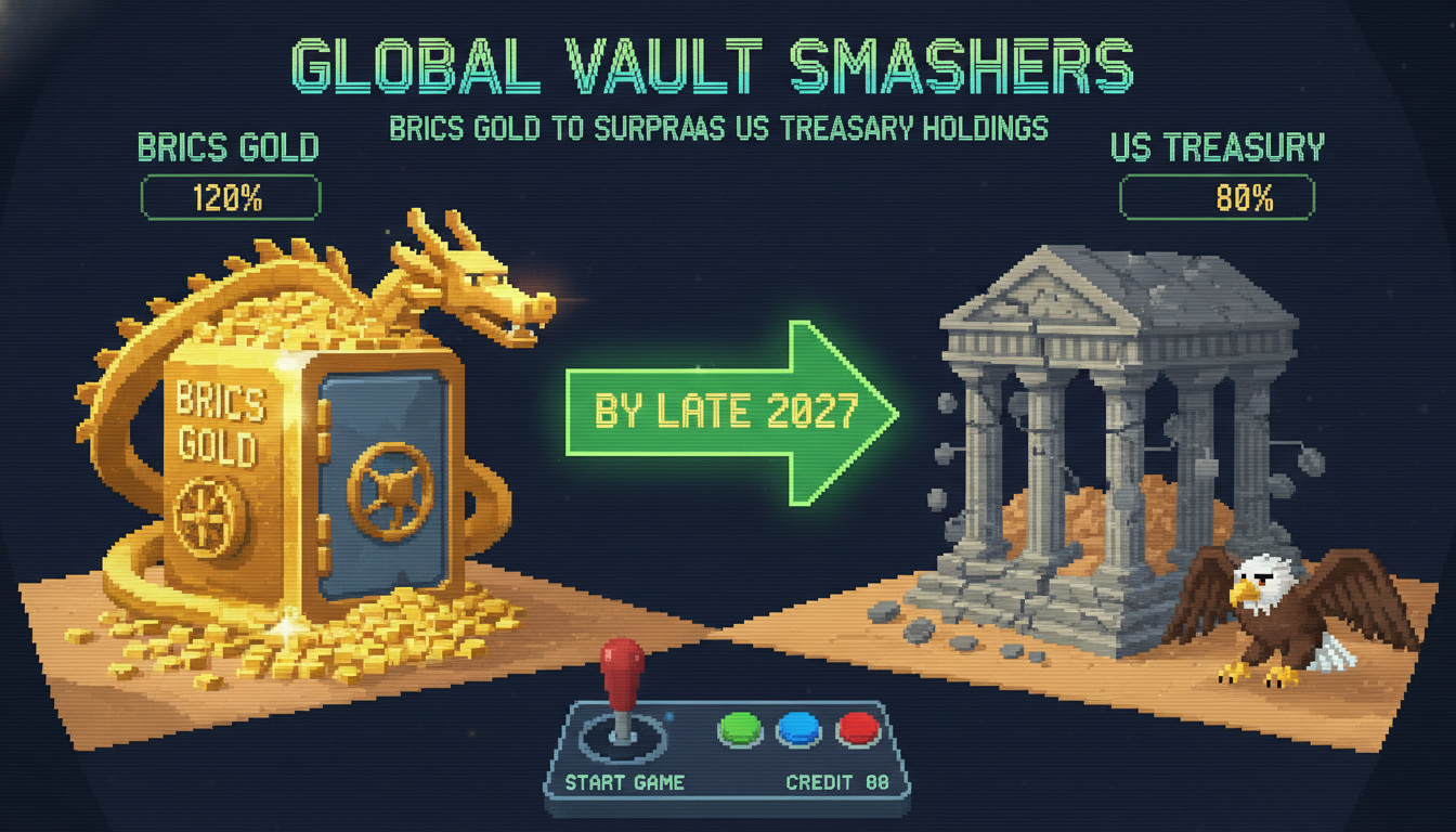 BRICS Gold to Surpass US Treasury Holdings by Late 2027