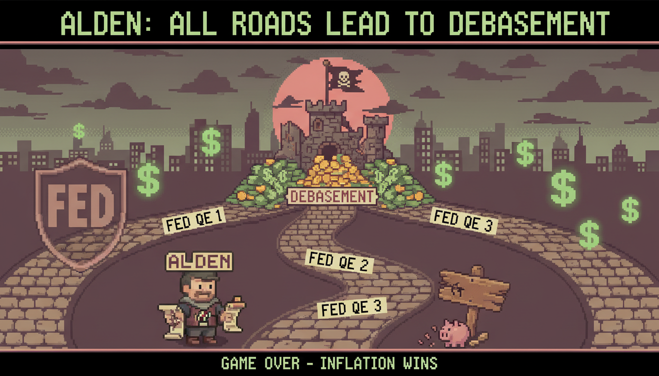 Alden: All Roads Lead to Debasement Despite Fed QE Semantics