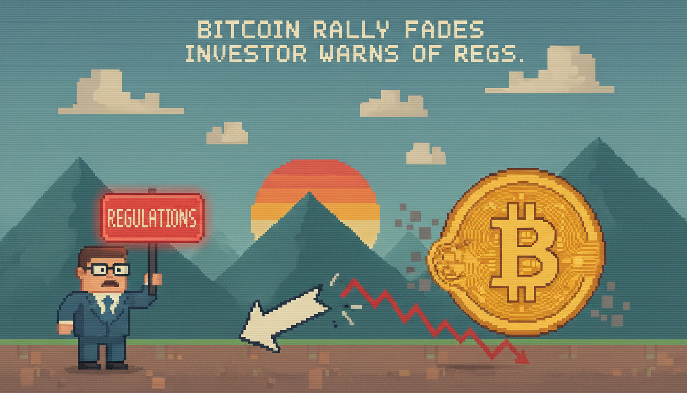Bitcoin Rally Fades as Investor Warns of Regulations