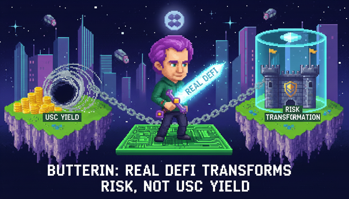 Buterin: Real DeFi Transforms Risk, Not USDC Yield