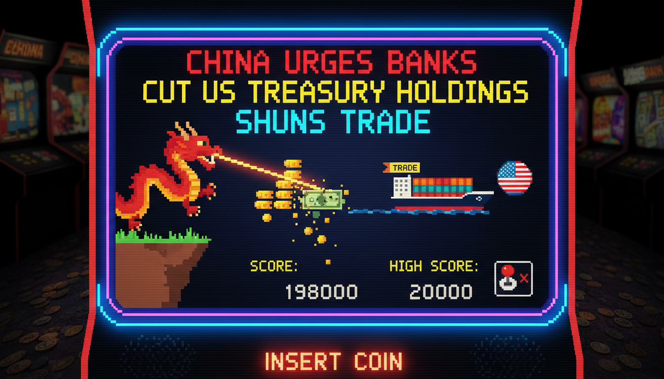 China Urges Banks To Cut US Treasury Holdings, Shuns Trade