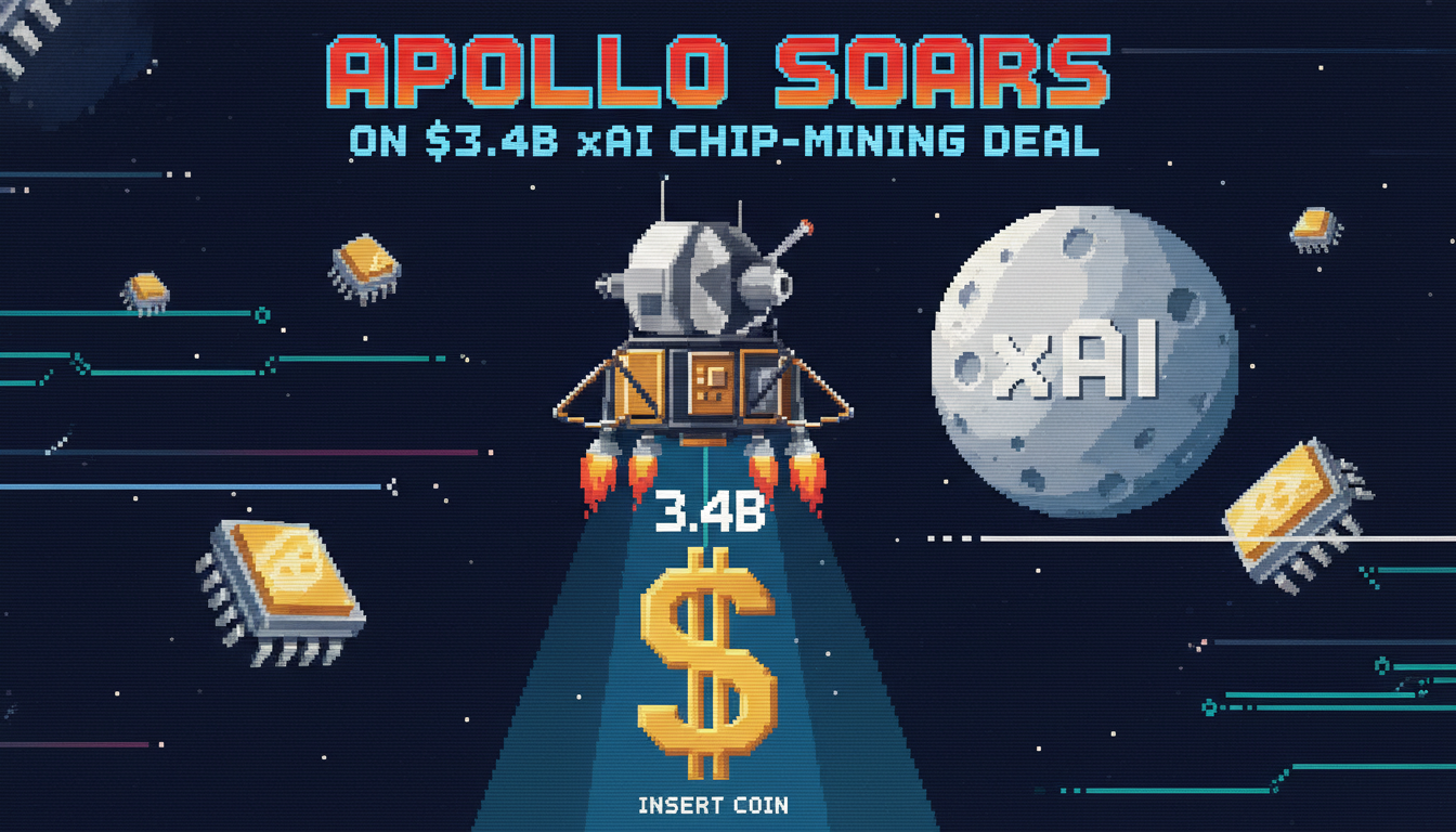 Apollo Soars on $3.4B xAI Chip-Mining Deal