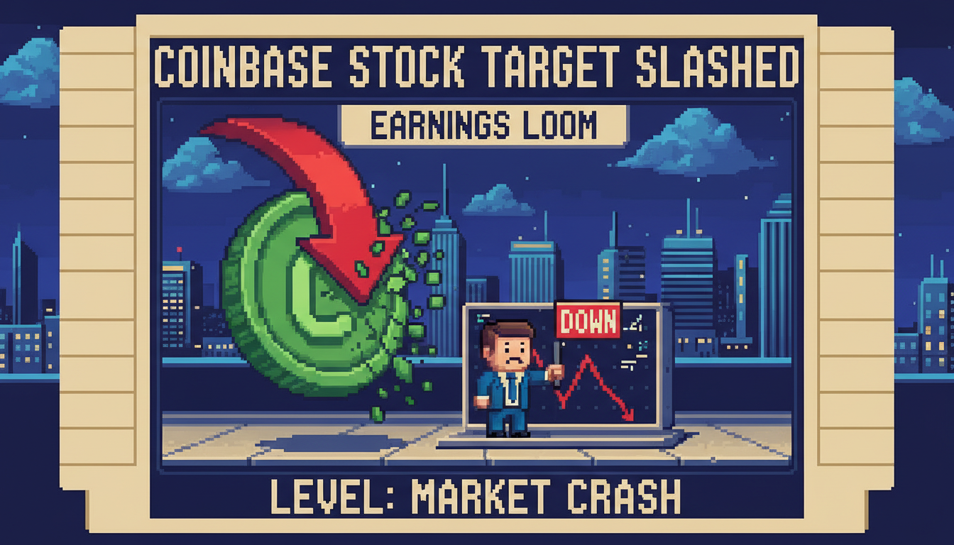 Coinbase Stock Target Slashed As Earnings Loom