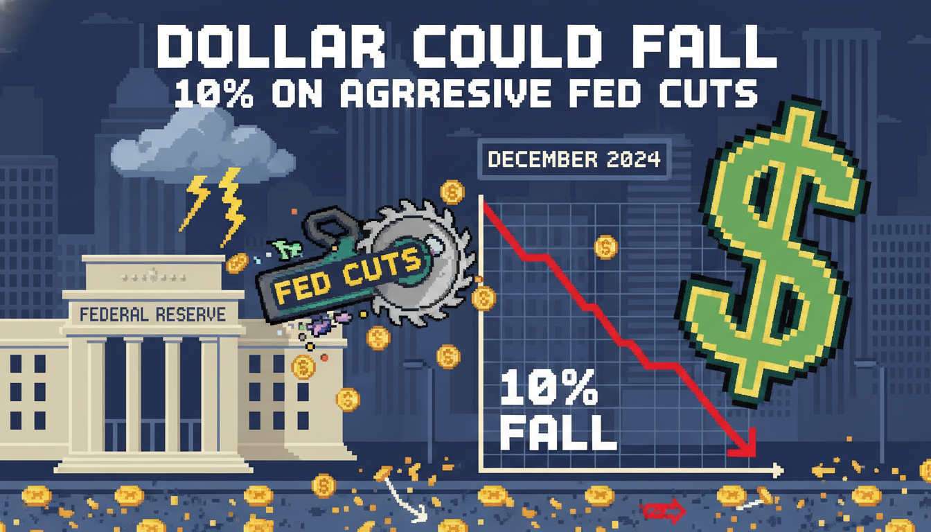 Dollar Could Fall 10% on Aggressive Fed Cuts