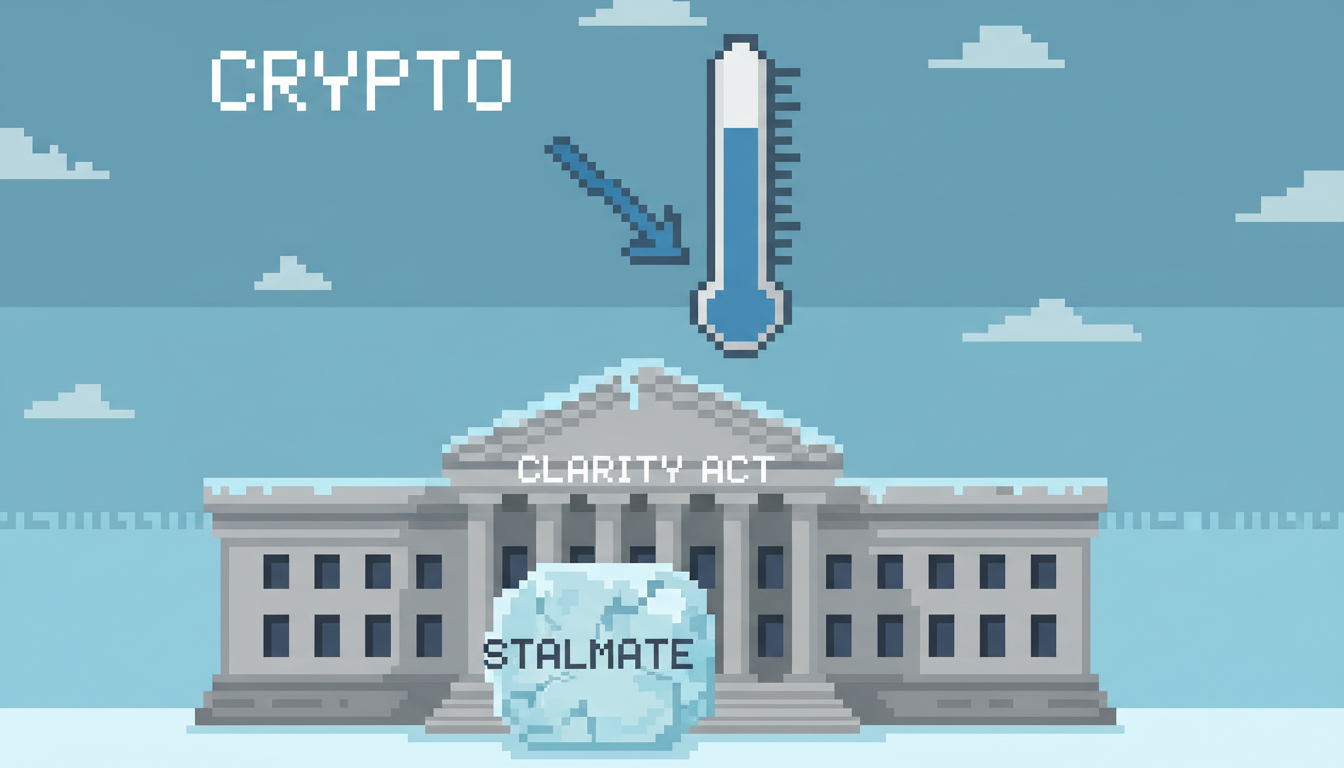 Crypto Markets Cool Amid CLARITY Act Stalem Crypto Markets Cool Amid CLARITY Act Stalem