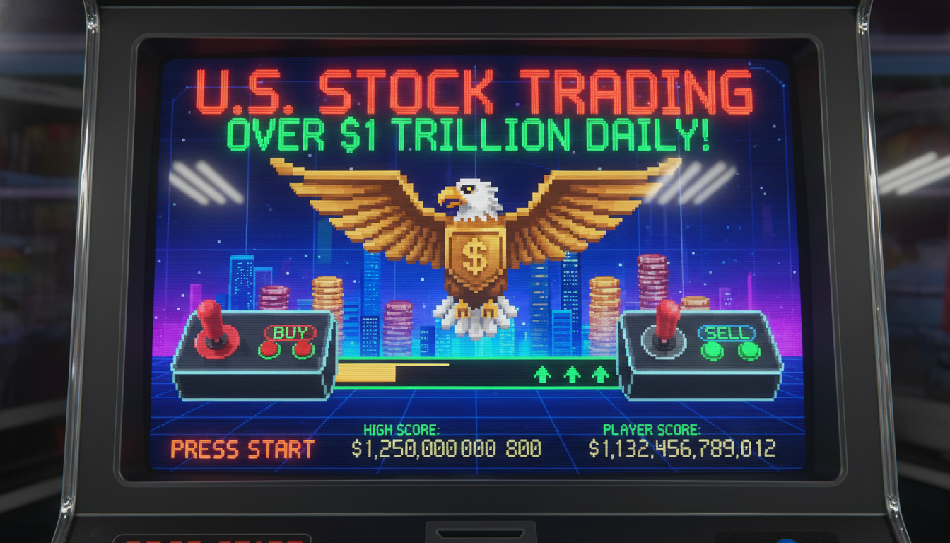 U.S. Stock Trading Tops $1 Trillion Per Day