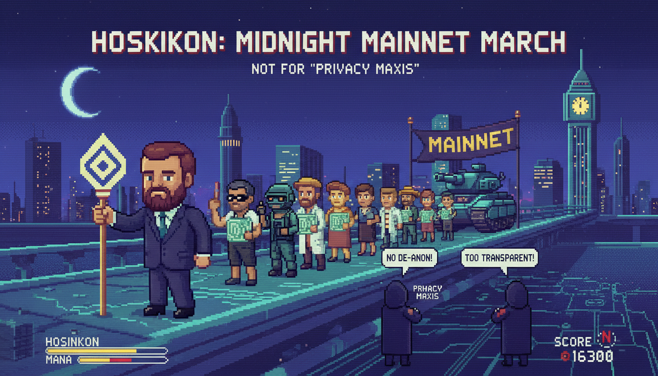 Hoskinson: Midnight Mainnet March, Not for 'Privacy Maxis'