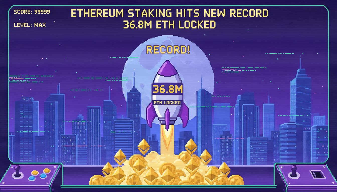 Ethereum Staking Hits New Record: 36.8M ETH Locked Ethereum Staking Hits New Record: 36.8M ETH Locked
