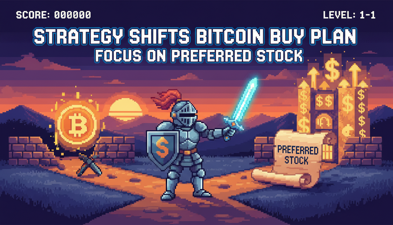 Strategy shifts Bitcoin buy plan to focus on preferred stock