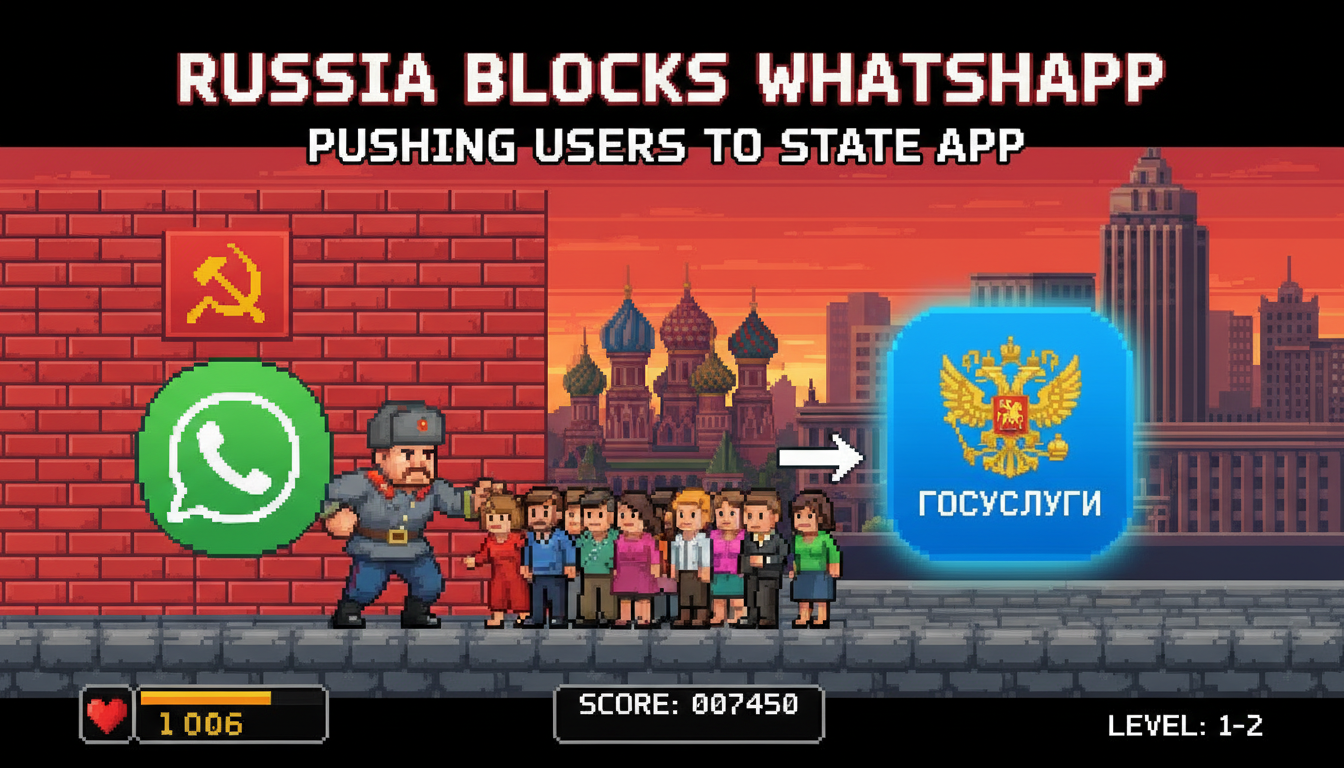 Russia Blocks WhatsApp, Pushing Users to State App