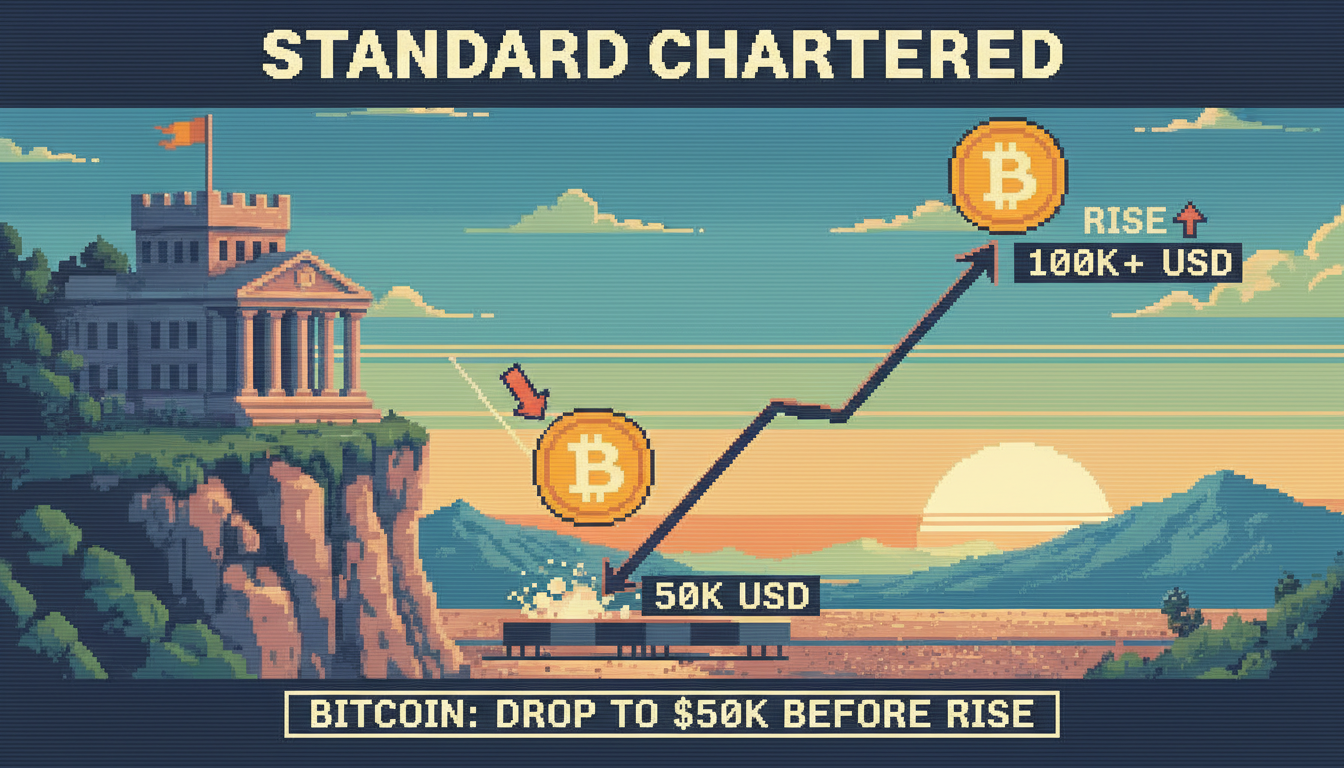 Standard Chartered Sees Bitcoin Drop to $50K Before Rise