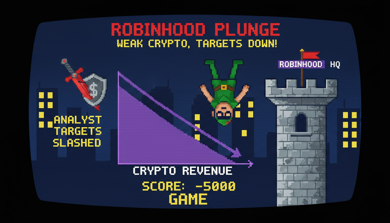Robinhood Plunges on Weak Crypto Revenue, Analyst Targets Slashed