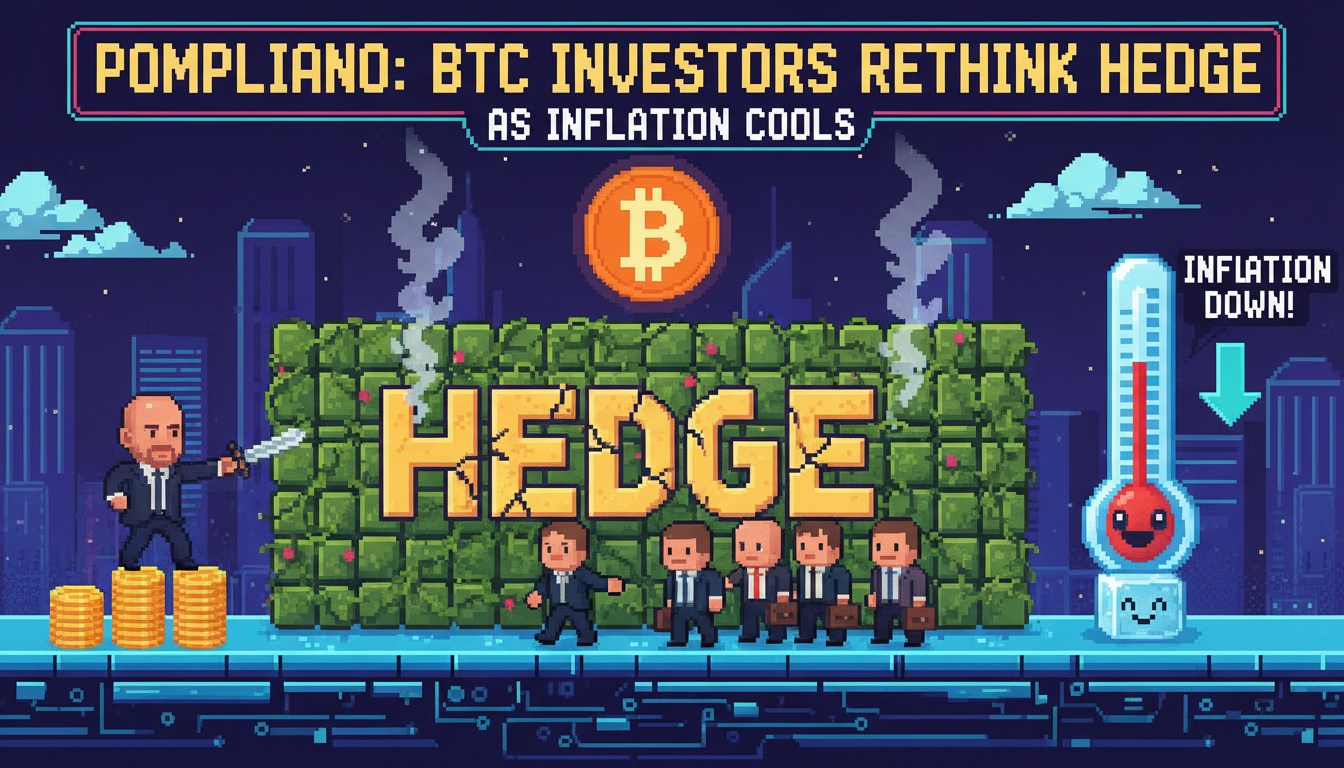 Pompliano: BTC Investors Rethink Hedge as Inflation Cools