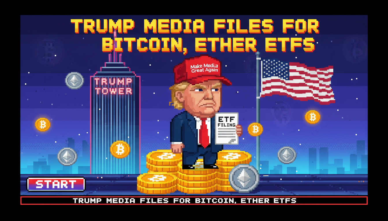 Trump Media Files For Bitcoin, Ether ETFs