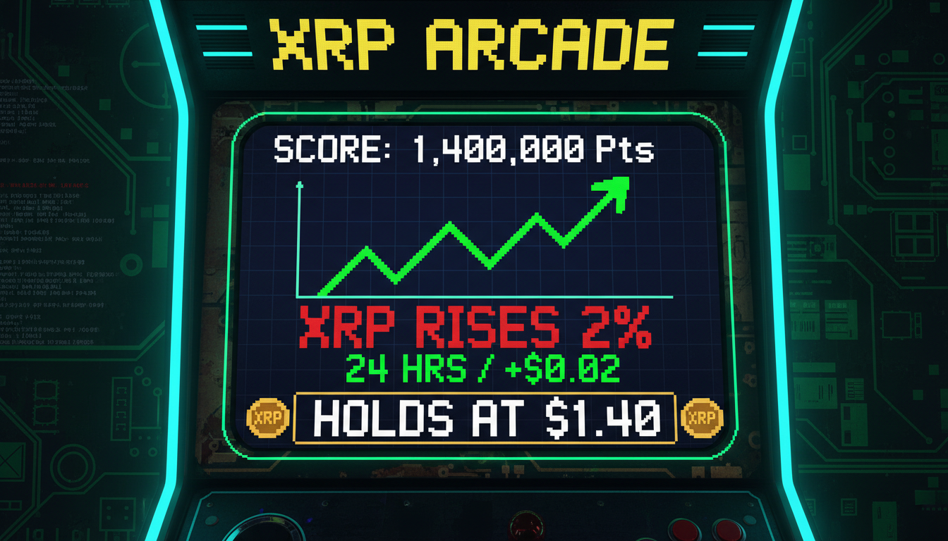 XRP Rises 2% in 24 Hours, Holds at $1.40 Level