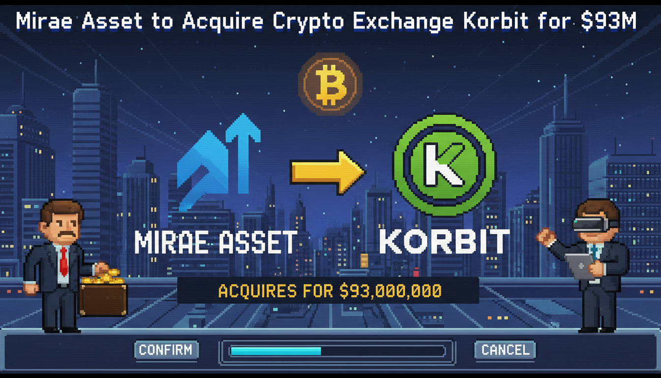 Mirae Asset to Acquire Crypto Exchange Korbit for $93M