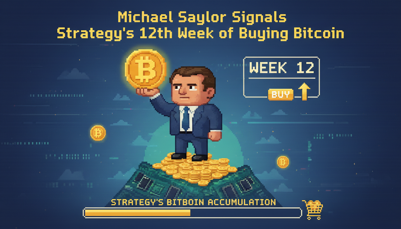 Michael Saylor Signals Strategy's 12th Week of Buying Bitcoin