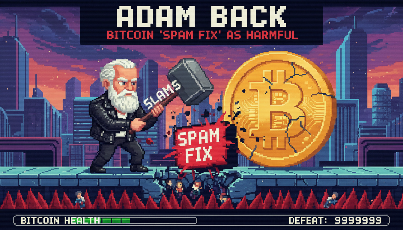 Adam Back Slams Bitcoin ‘Spam Fix’ as Harmful