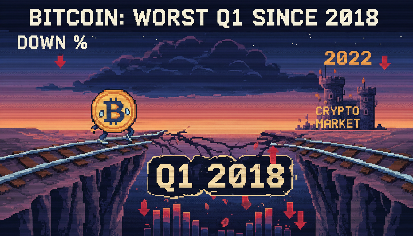 Bitcoin on Track for Worst Q1 Since 2018