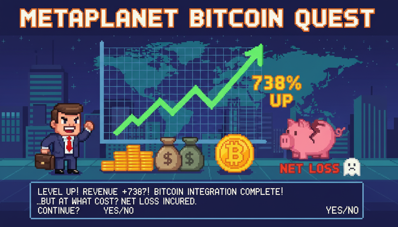 Metaplanet Bitcoin pivot drives revenue up 738%, posts net loss