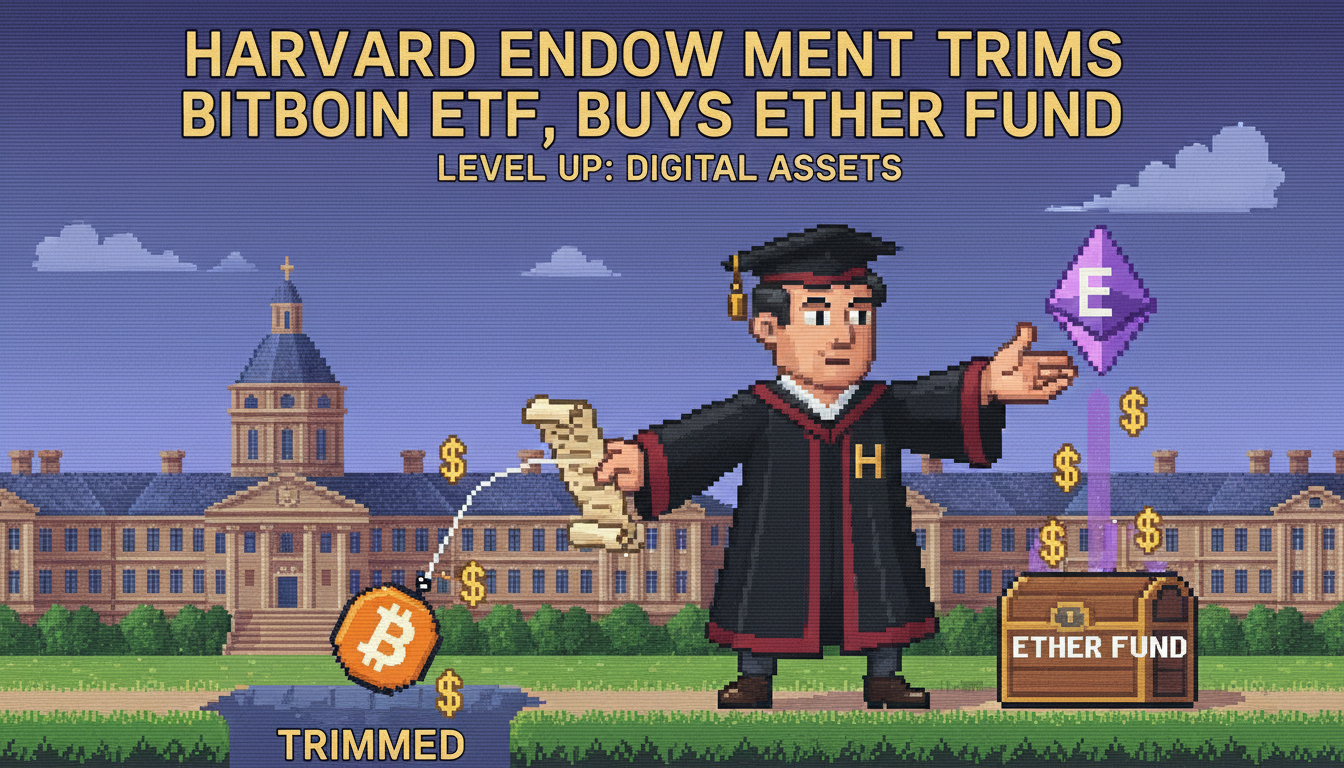 Harvard Endowment Trims Bitcoin ETF, Buys Ether Fund