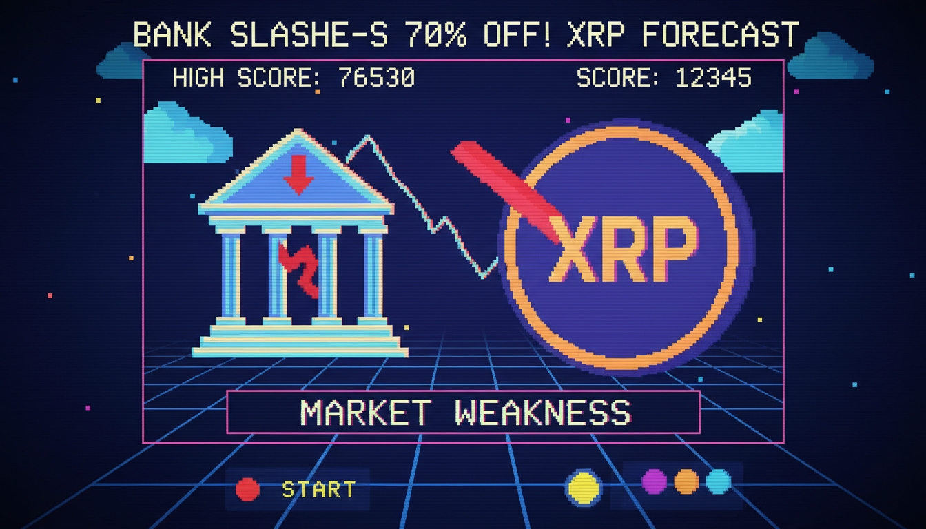 Bank Slashes 70% Off XRP Forecast, Citing Market Weakness