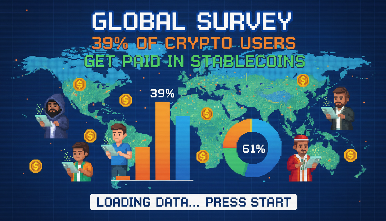 Global Survey: 39% of Crypto Users Get Paid in Stablecoins
