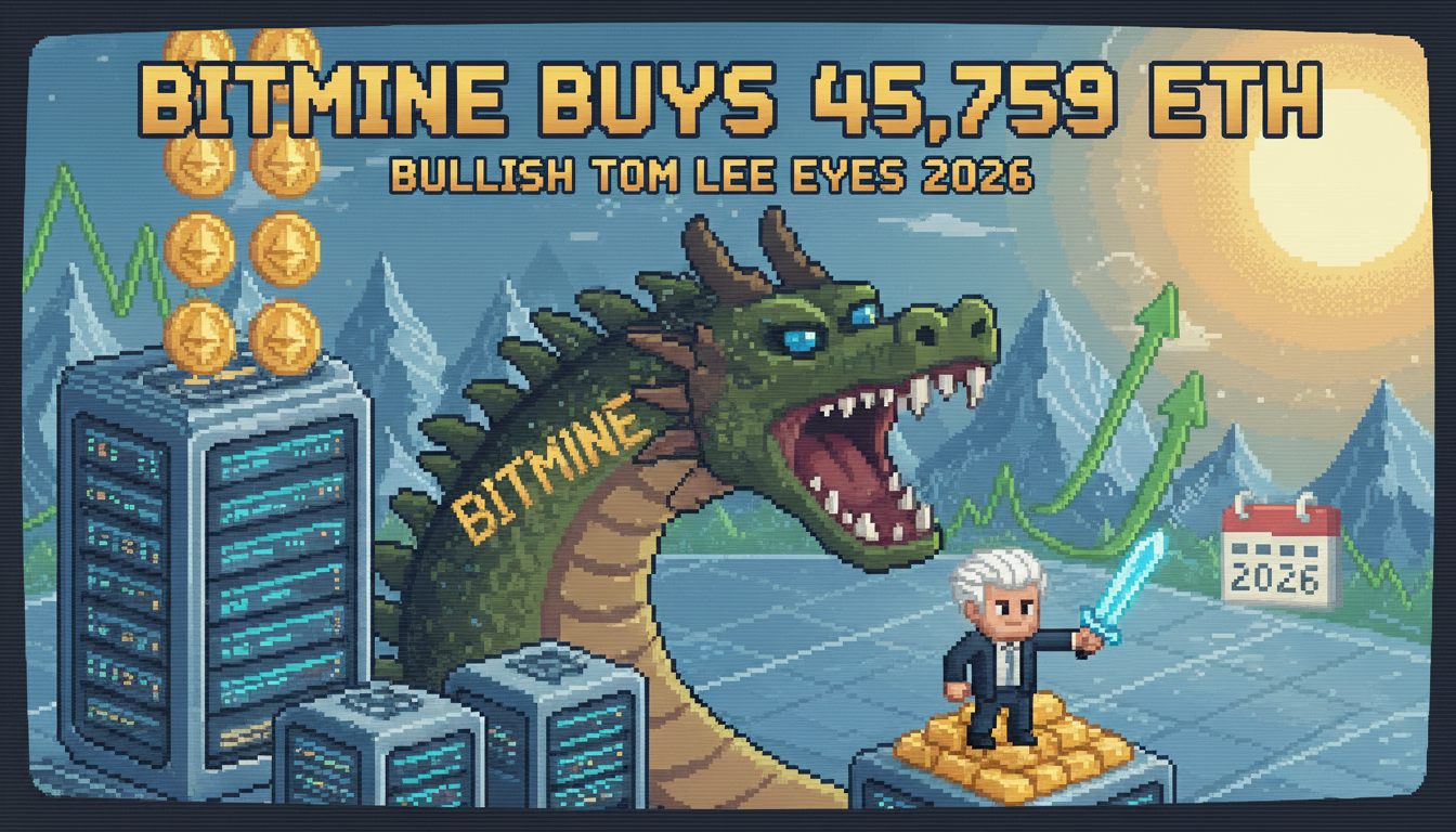 BitMine Buys 45,759 ETH as Bullish Tom Lee Eyes 2026 BitMine Buys 45,759 ETH as Bullish Tom Lee Eyes 2026