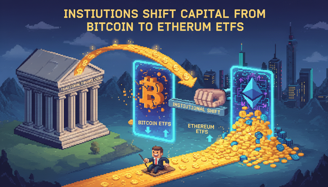 Institutions Shift Capital from Bitcoin to Ethereum ETFs