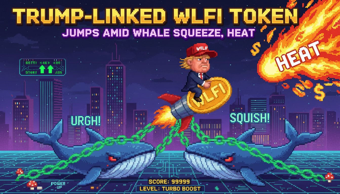 Trump-Linked WLFI Token Jumps Amid Whale Squeeze, Heat