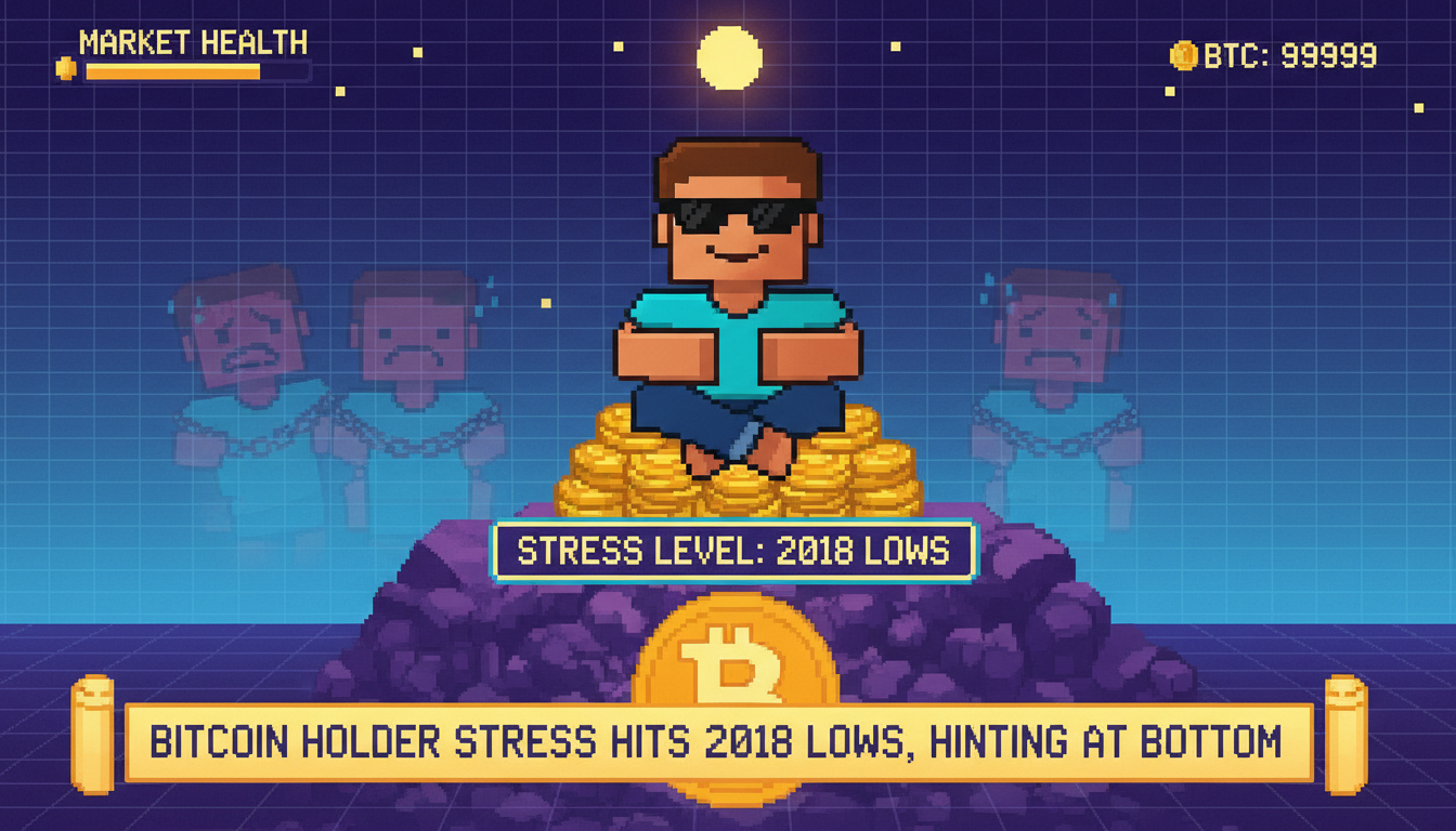 Bitcoin Holder Stress Hits 2018 Lows, Hinting at Bottom