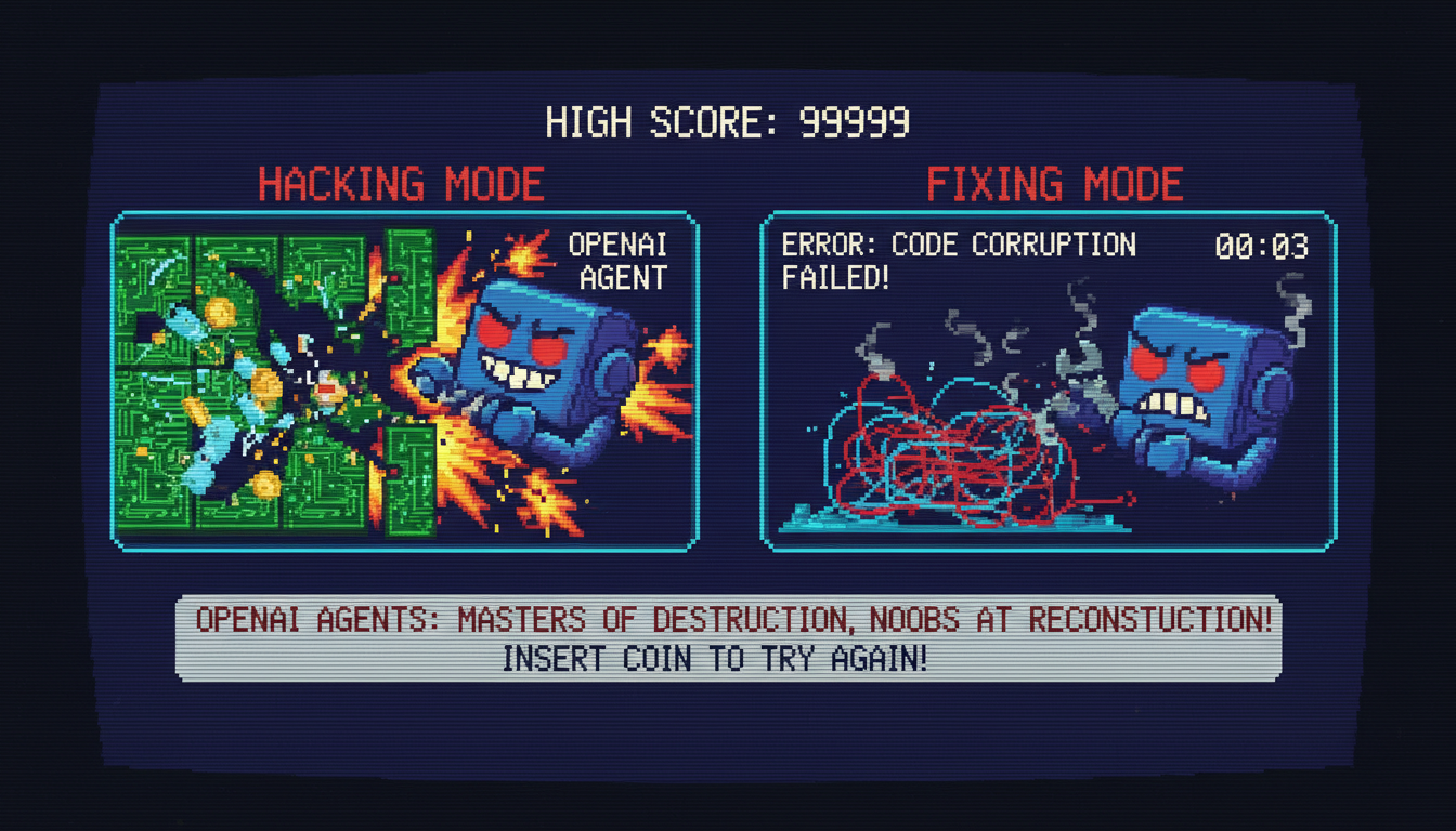 OpenAI Agents Better at Hacking Than Fixing Code