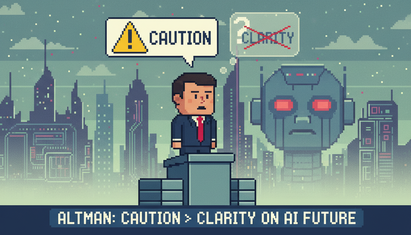 Altman Touts Caution, Not Clarity, on AI Future