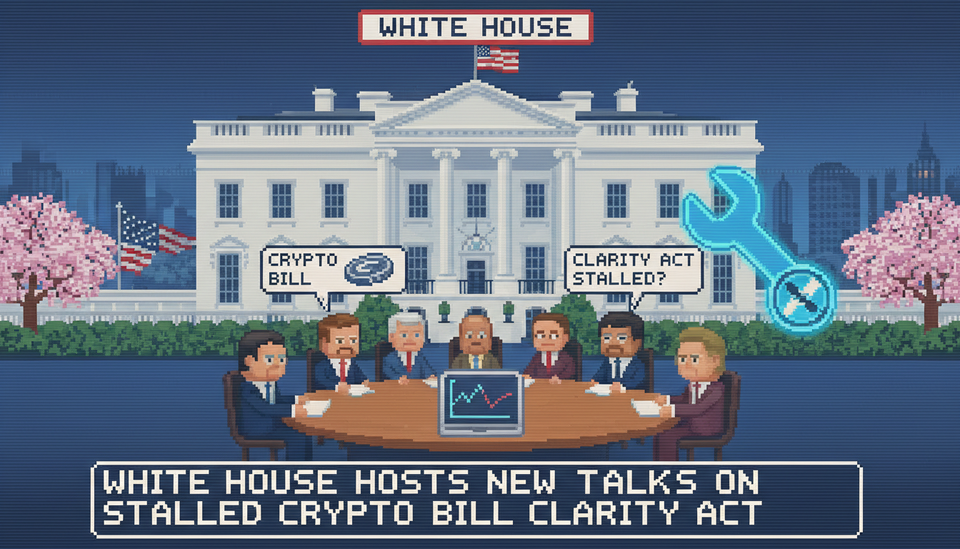 White House Hosts New Talks on Stalled Crypto Bill CLARITY Act