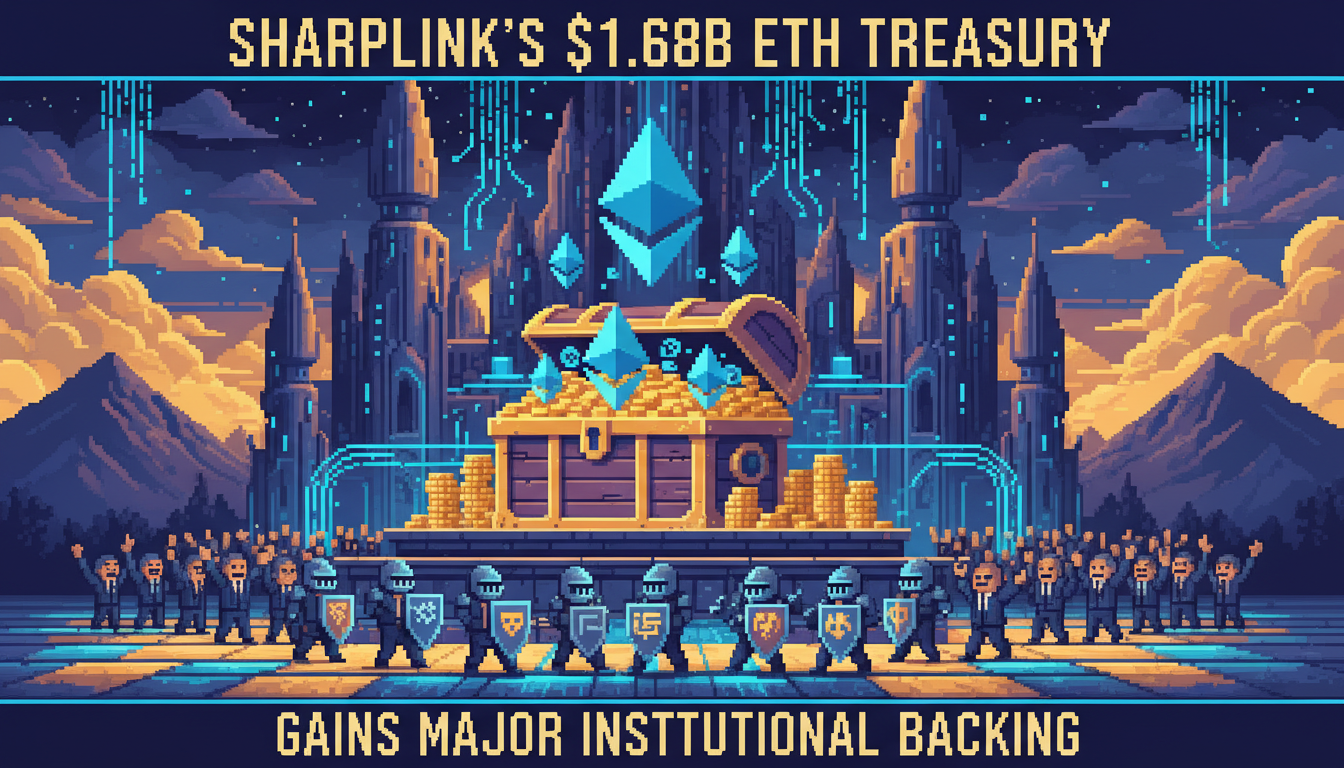 Sharplink’s $1.68B ETH Treasury Gains Major Institutional Backing