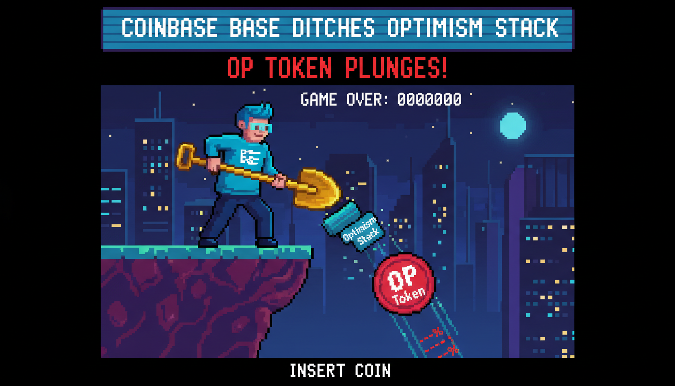 Coinbase Base Ditchs Optimism Stack, OP Token Plunges