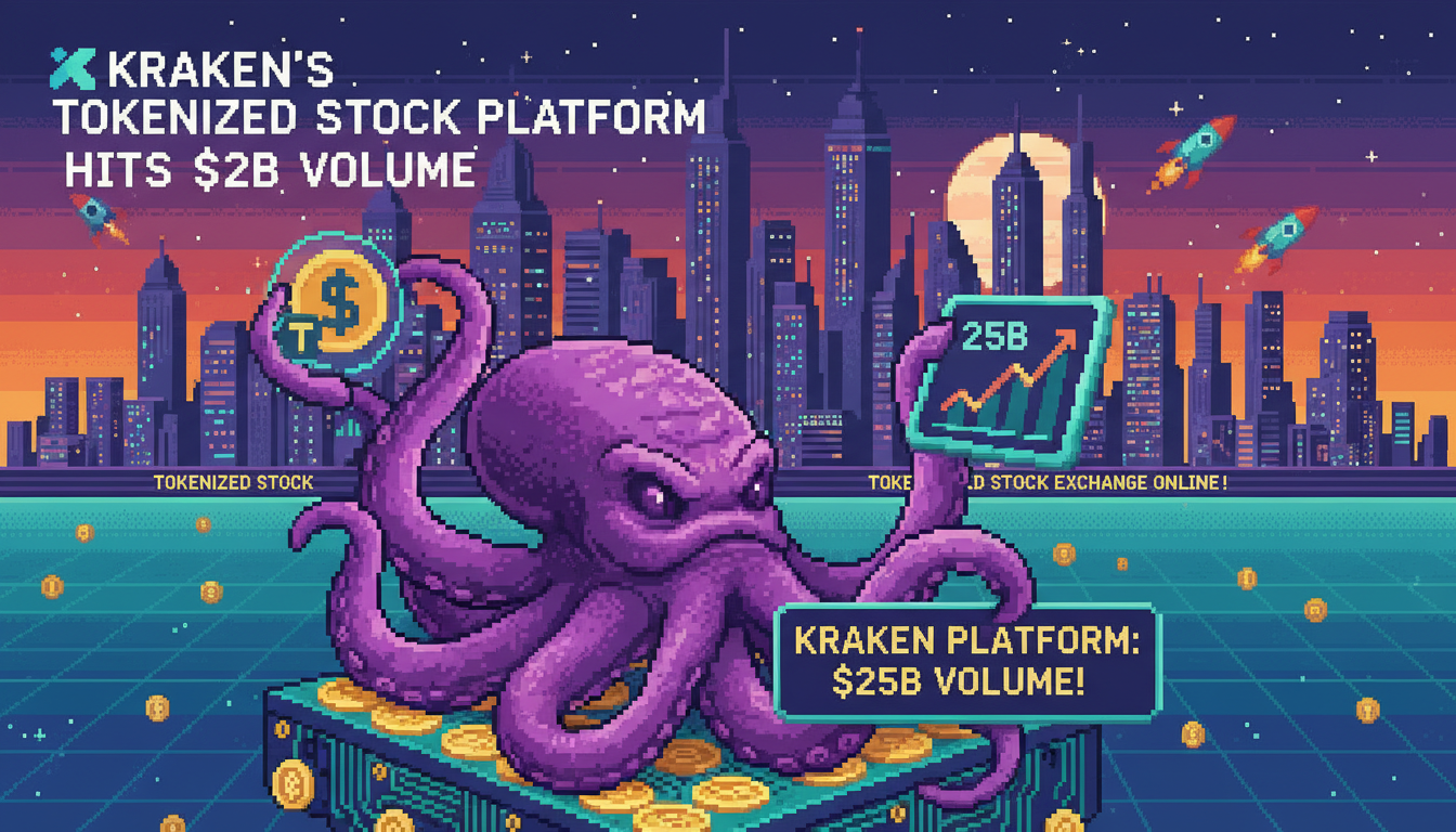 Kraken's Tokenized Stock Platform Hits $25B Volume