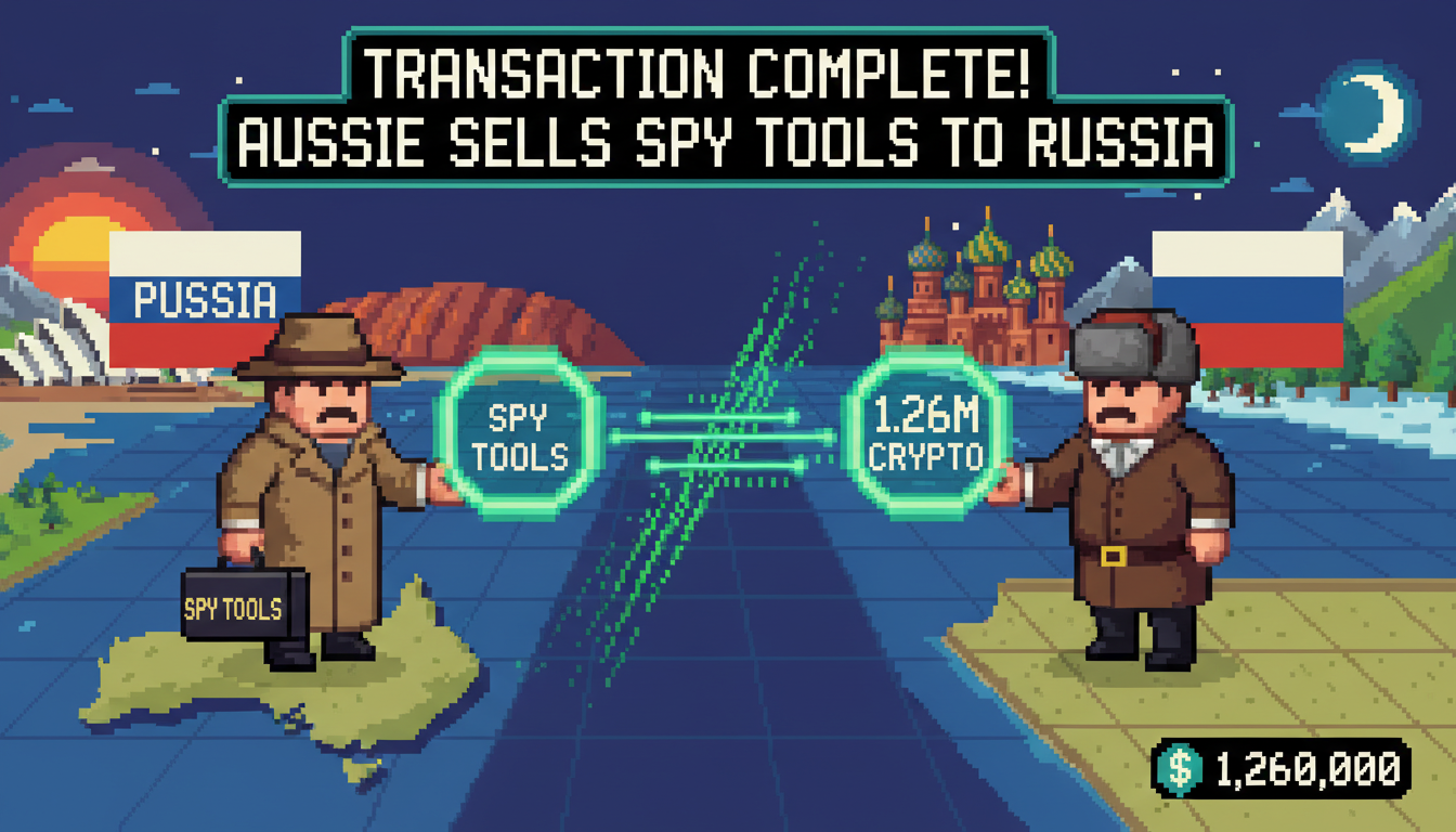 Australian Sells Spy Tools to Russia for $1.26M in Crypto