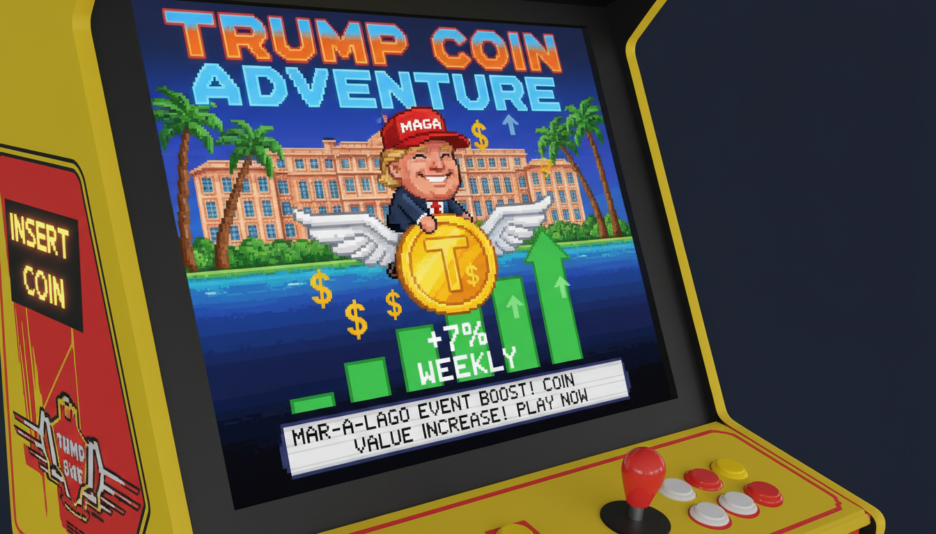 Trump Coin Gains After Mar-a-Lago Event, Up 7% Weekly